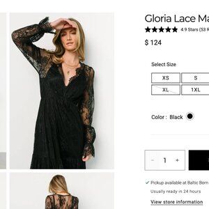 Gloria Lace Maxi Dress